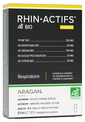 Aragan Synactifs RhinActifs Organic 10 Capsules 3 Aragan Synactifs RhinActifs Organic 10 Capsules