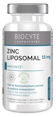Biocyte Longevity Zn Zinc Liposomal 60 Capsules