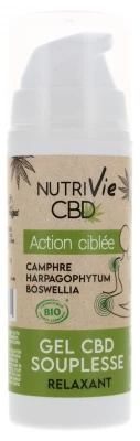 CBD Cannabidiol Nutrivie Flexibility Relaxing CBD Gel Organic 30ml