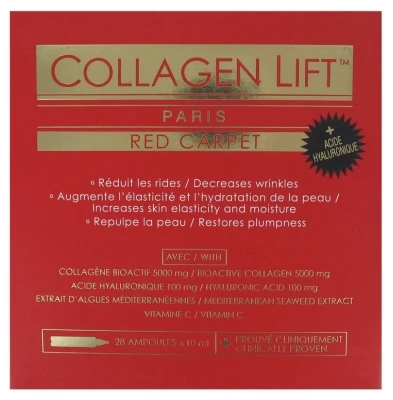 Collagen Lift Red Carpet 28 Phials X 10ml 3 Collagen Lift Red Carpet 28 Phials X 10ml