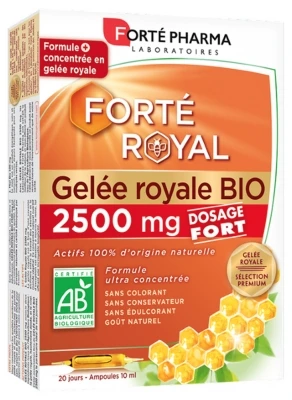 Forté Pharma Forté Royal Royal Jelly 2500 Mg Organic 20 Phials Of 10ml 3 Forté Pharma Forté Royal Royal Jelly 2500 Mg Organic 20 Phials Of 10ml