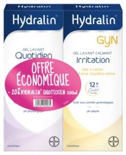 Hydralin Gyn Irritation Calming Cleansing Gel 200ml + Daily Cleansing Gel 200ml 20% Off