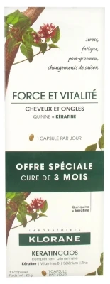 Klorane Keratin Caps 3 X 30 Capsules