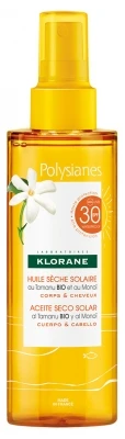 Klorane Polysianes Sun Dry Oil With Organic Tamanu And Monoï SPF30 200ml