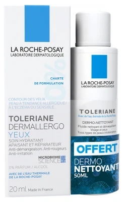 La Roche-Posay Tolériane Dermallergo Eyes 20 Ml + Dermo-Cleanser 50ml Free