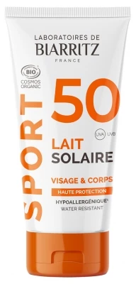 Laboratoires De Biarritz Sport Sun Milk Face And Body Organic 50ml