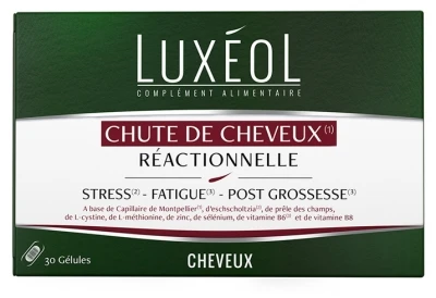 Luxéol Reactive Hair Loss 30 Capsules 3 Luxéol Reactive Hair Loss 30 Capsules