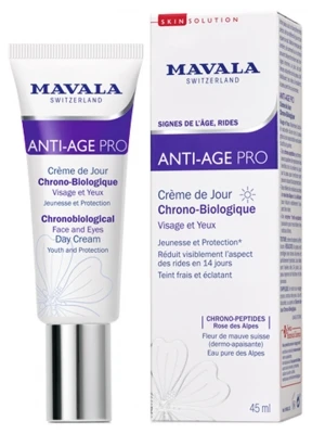 Mavala SkinSolution Anti-Age Pro Chronobiological Face And Eyes Day Cream 45ml 3 Mavala SkinSolution Anti-Age Pro Chronobiological Face And Eyes Day Cream 45ml