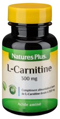 Natures Plus L-Carnitine 300mg 30 Capsules