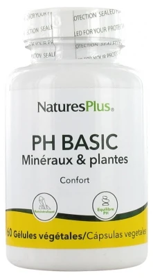 Natures Plus PH Basic Minerals & Plants 60 Vegetable Capsules