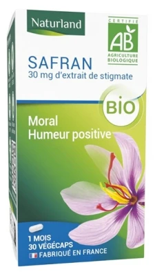 Naturland Saffron Organic 30 Vegecaps