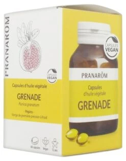 Pranarom Pranarôm Capsules Of Pomegranate Botanical Oil 60 Capsules