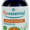 Puressentiel Massage Oil With 3 Organic Vegetable Oils 100ml -Care Products Store puressentiel massage oil p74556