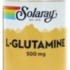 Solaray L-Glutamine 500mg 50 Vegetable Capsules -Care Products Store solaray l glutamine p85663