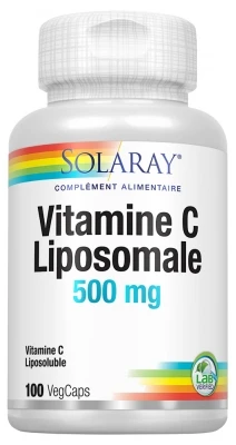 Solaray Liposomal Vitamin C 500mg 100 Vegetable Capsules