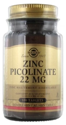Solgar Zinc Picolinate 100 Tablets