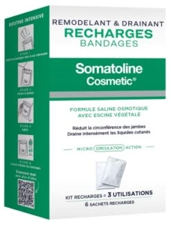 Somatoline Cosmetic Remodeling & Draining Refills Bandages 6 Refills Sachets