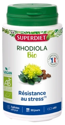 Superdiet Organic Rhodiola 90 Capsules