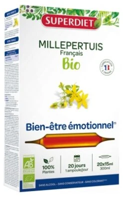 Superdiet Organic St John's Wort 20 Phials
