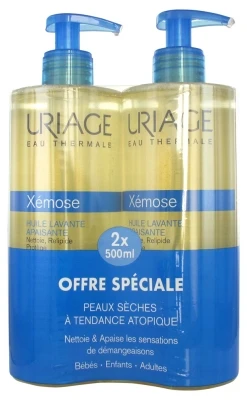 Uriage Xémose Cleansing Soothing Oil 2 X 500ml