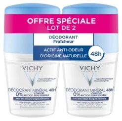 Vichy 48H Mineral Deodorant Roll-On 2 X 50ml