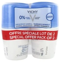 Vichy 48HR Mineral Deodorant Optimal Tolerance Roll-On 2 X 50ml
